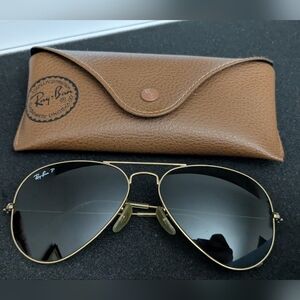 Ray-Ban Aviator Sunglasses with Case Model RB3025 58-14
